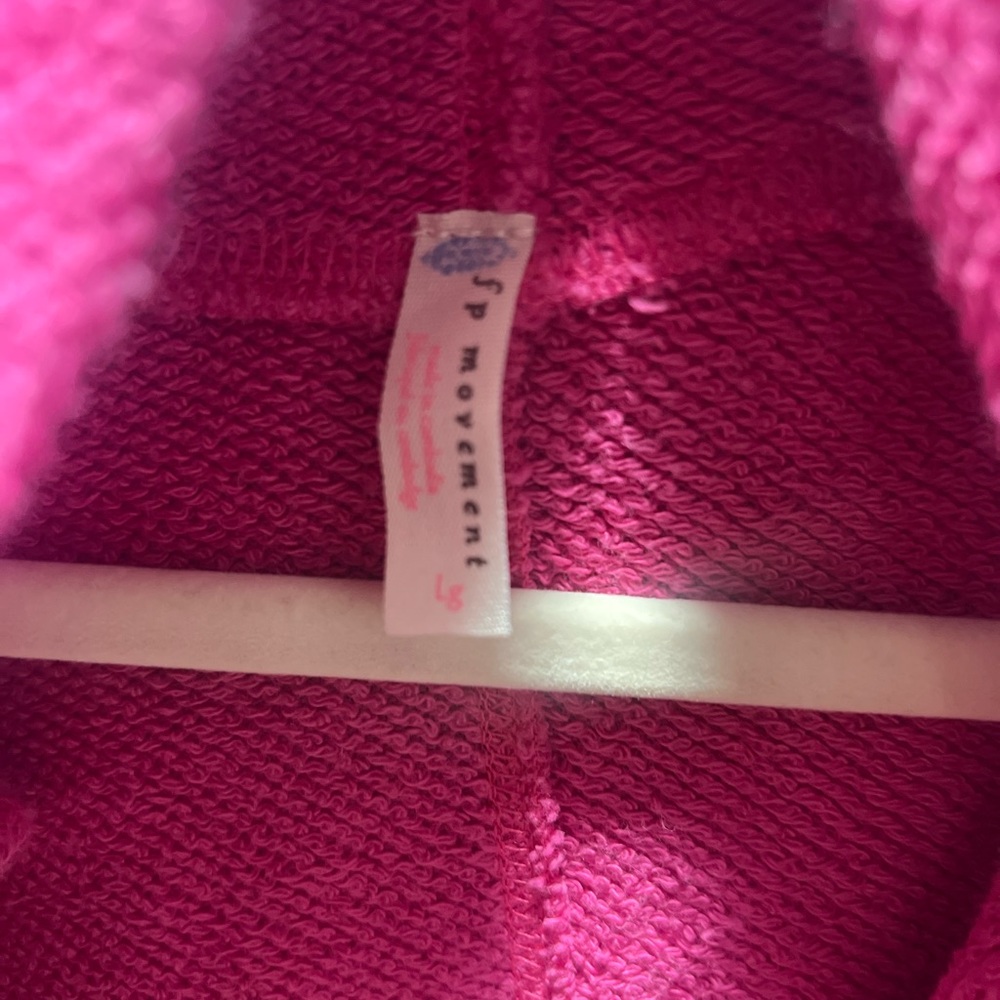 FP Movement by Free People Fuchsia Pink Hoodie women’s Large EUC - Picture 5 of 5